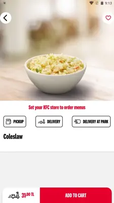 KFC Türkiye android App screenshot 1