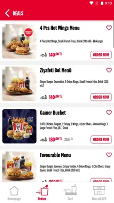 KFC Türkiye android App screenshot 6